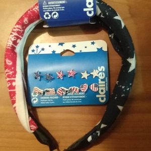 Bundle of 2 "Claires" Independence Day accessories
